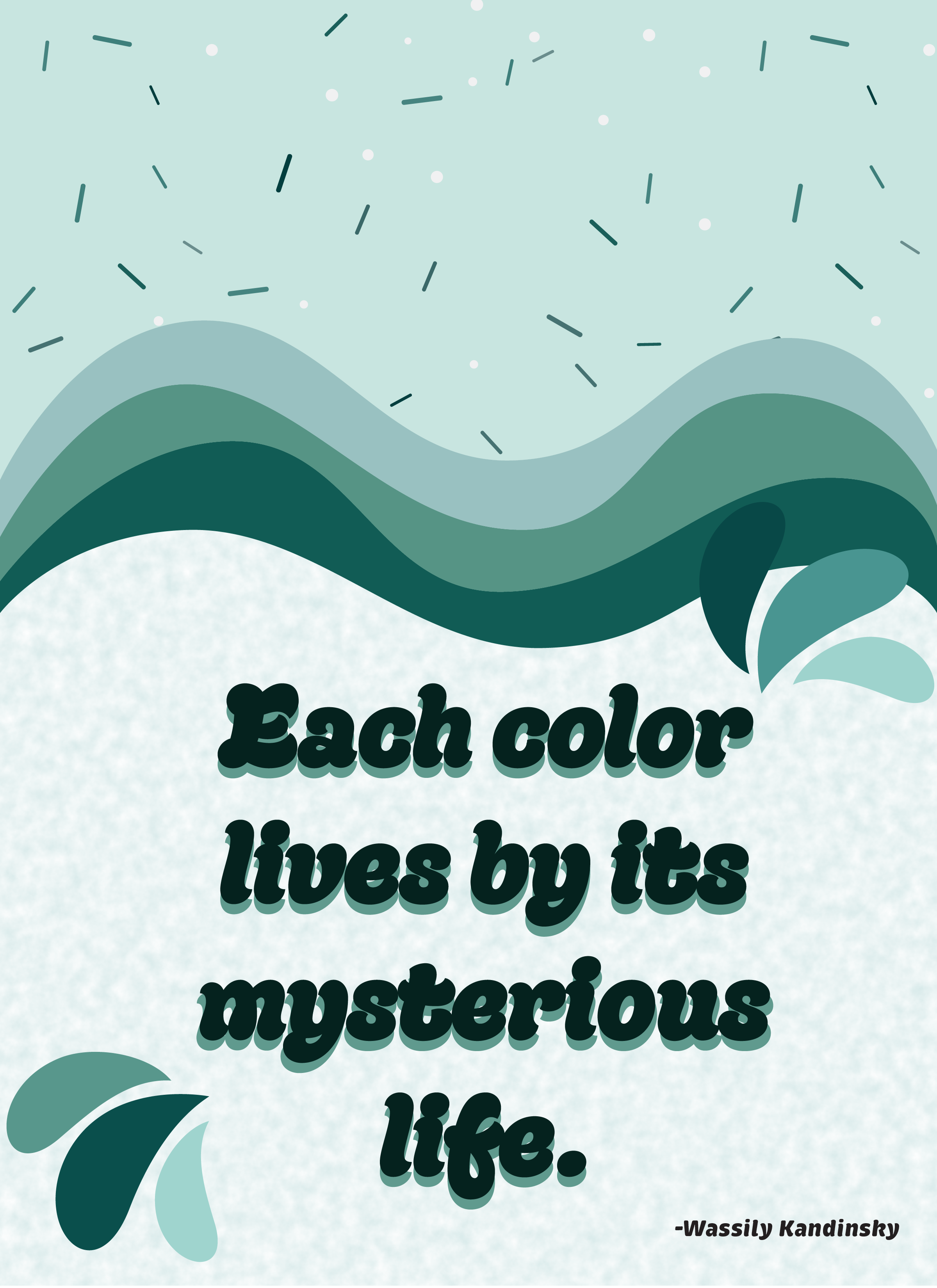 Triadic Color Theory Poster
